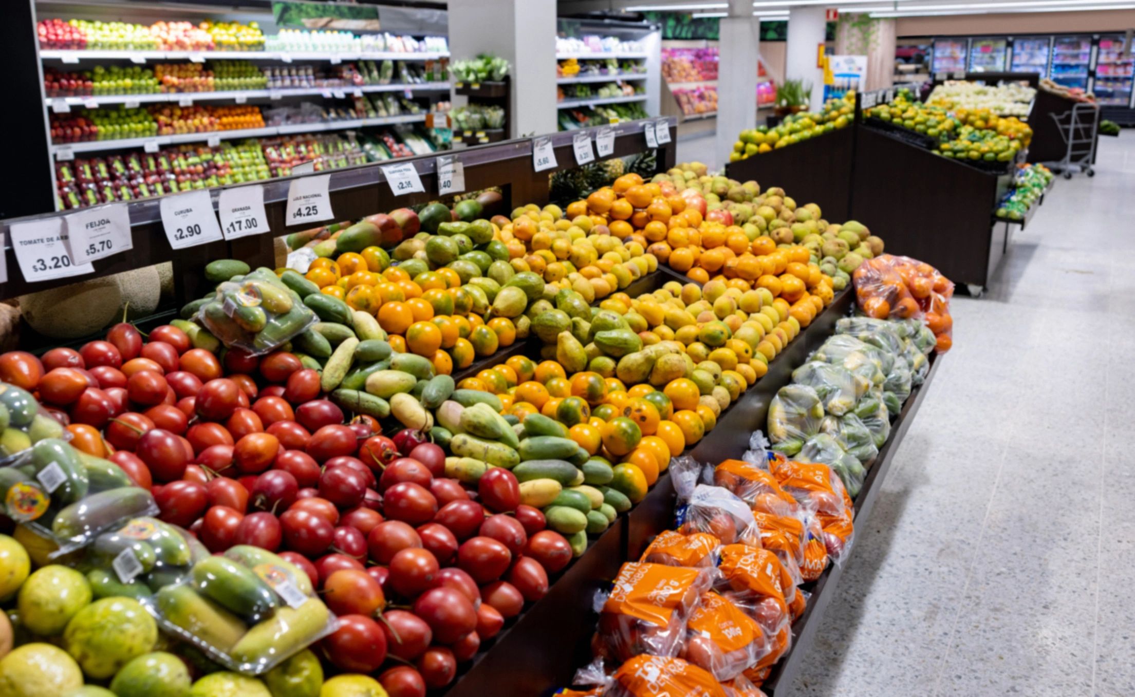 Retail aisle with snack selections