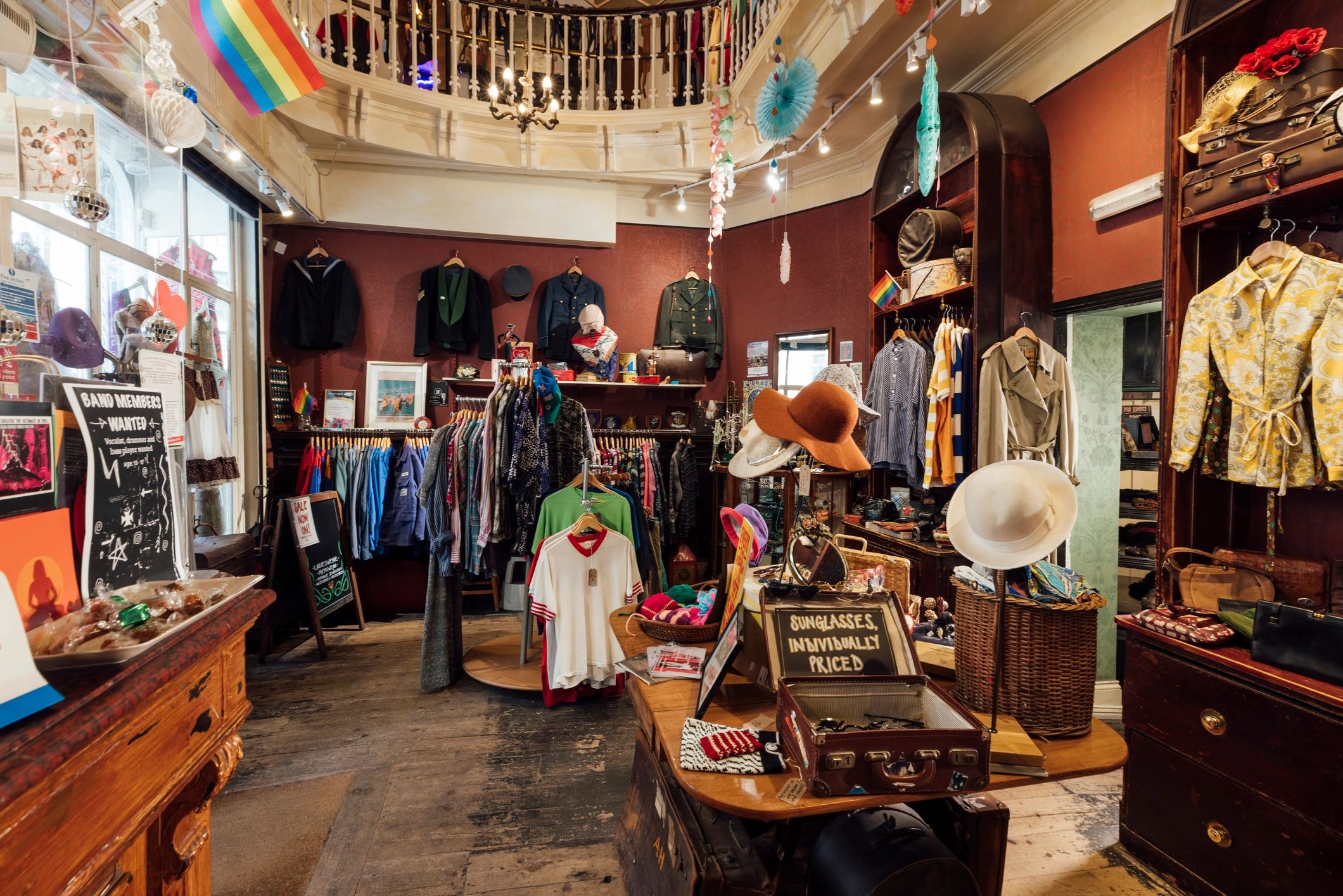 Retail display representing outdoor gear selection